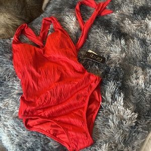 Ibiza Red One-Piece Swimsuit